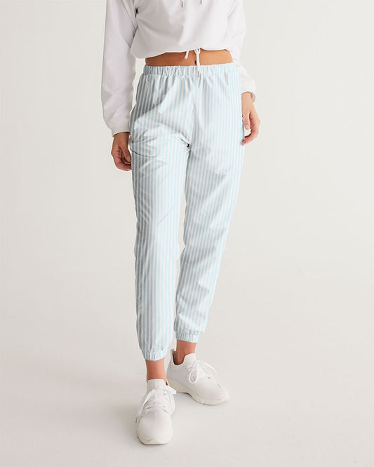 blue stripe Women's All-Over Print Track Pants