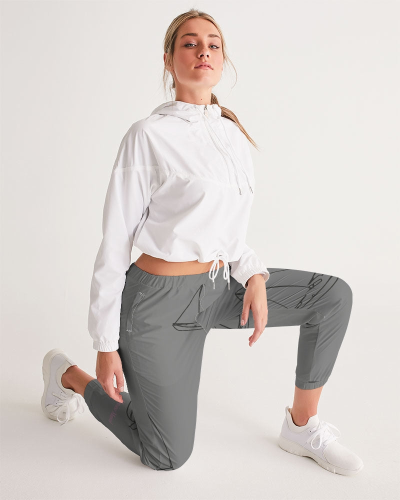 grey boat Women's All-Over Print Track Pants