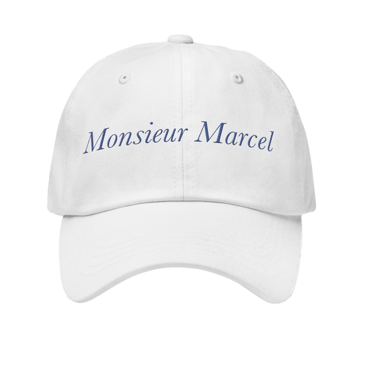 Monsieur Marcel Signature Hat - White