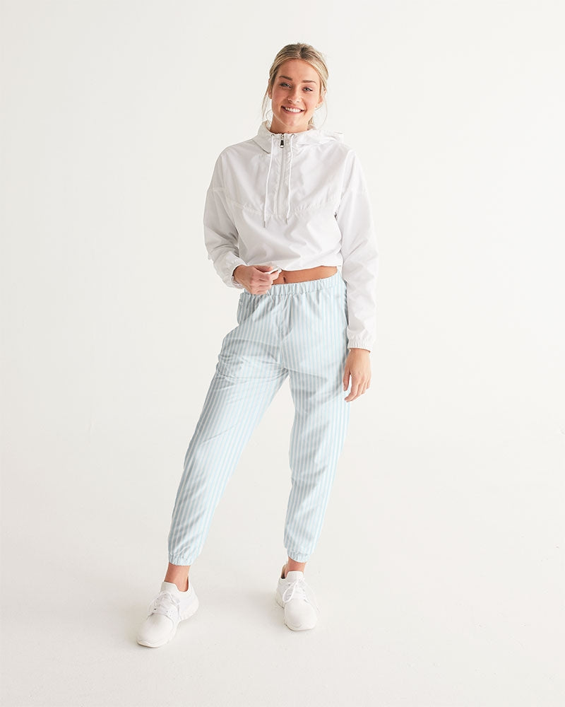 blue stripe Women's All-Over Print Track Pants